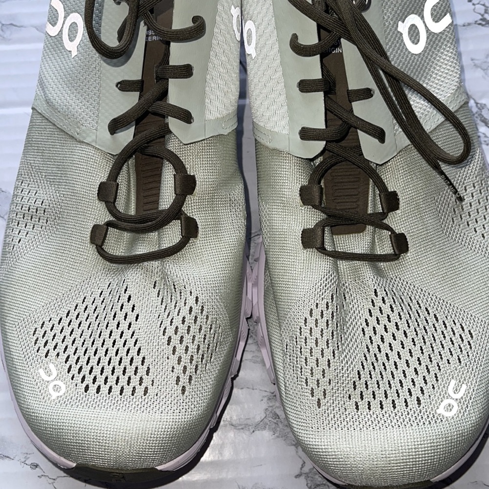 ON CLOUD C ALOE WHITE AND BROWN MENS SIZE 12 LIGHTWEIGHT BUILT FOR MIXED… - Picture 8 of 11